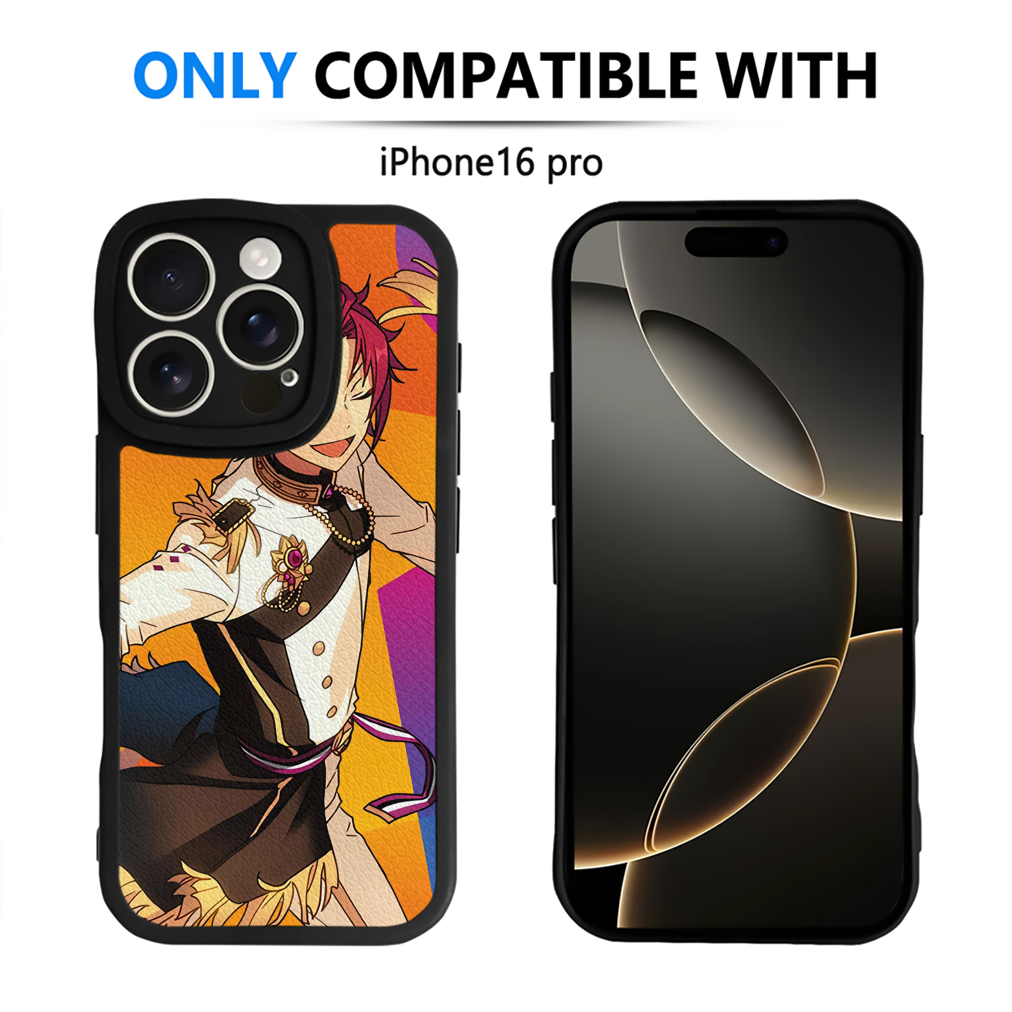 （画像用） あんさんぶるスターズ! Ensemble Stars 【iPhone 16シリーズ対応】シリコンスマホケース（レザー調） 材質：シリコン